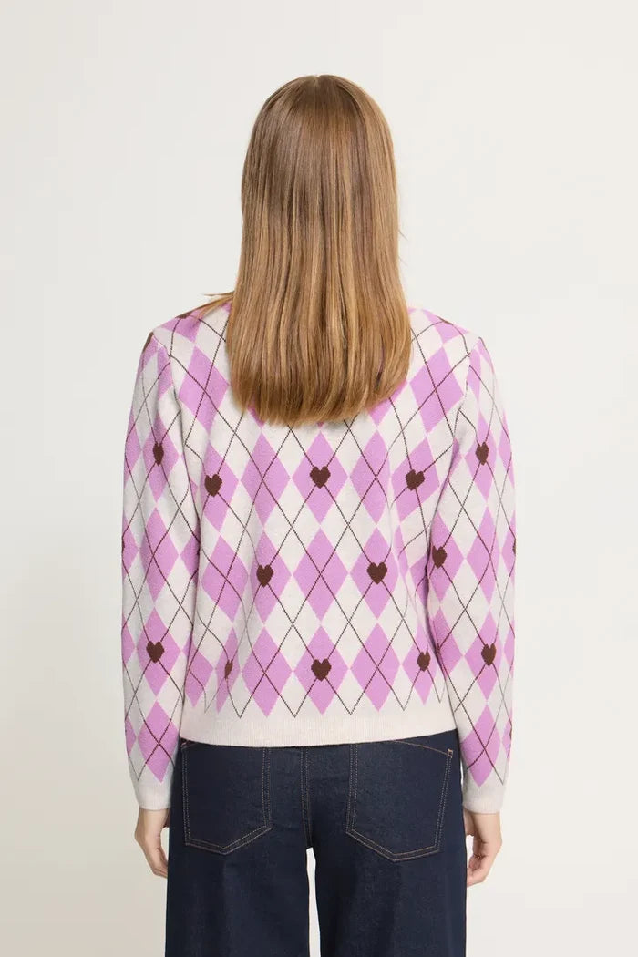Brielle Jumper (Oatmeal/Purple)
