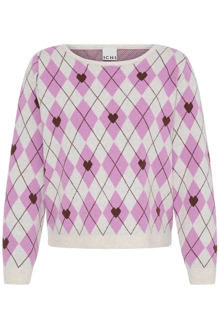 Brielle Jumper (Oatmeal/Purple)