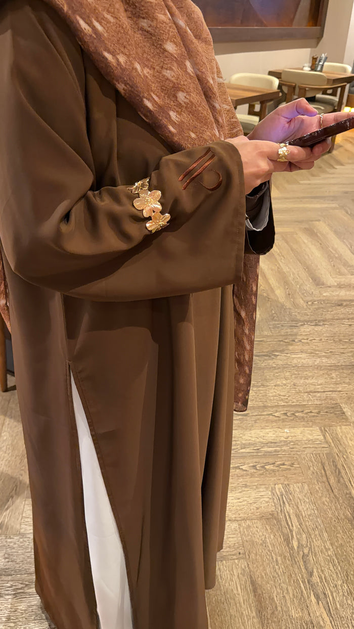Brown NARA coord set | Ramadhan | Eid | Modest Coord set | Abaya and slip dress |
