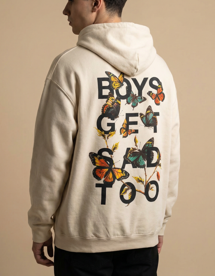 BUTTERFLIES HOODY VANILLA