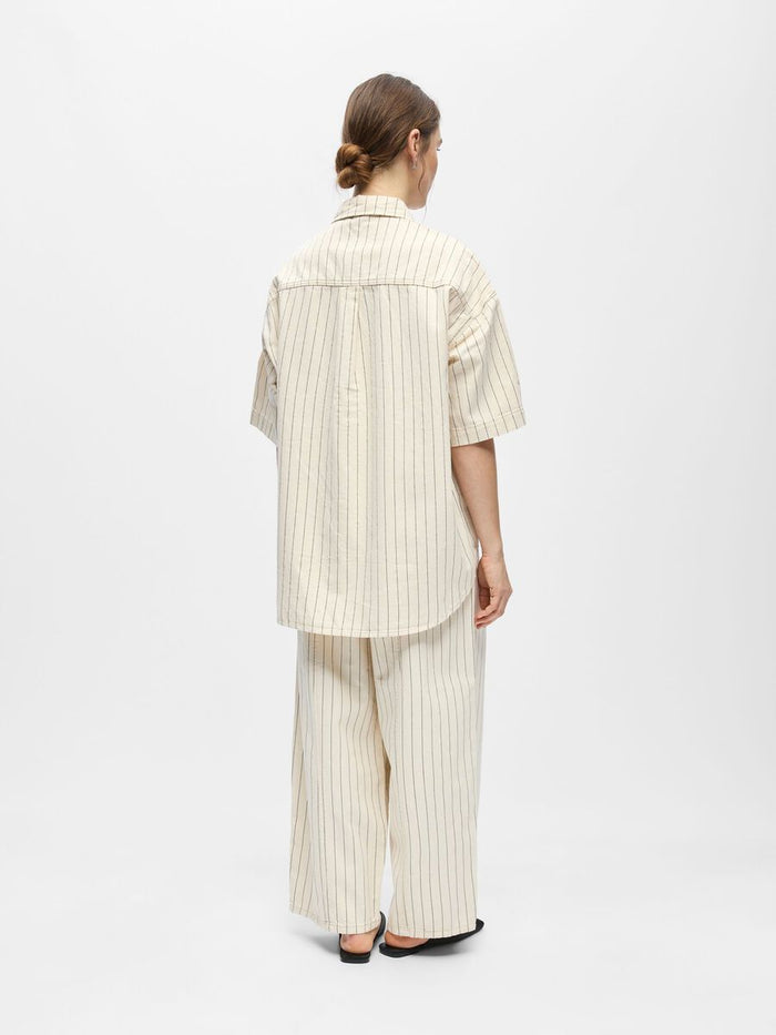 Cally Oversized Shirt (Birch/Black)