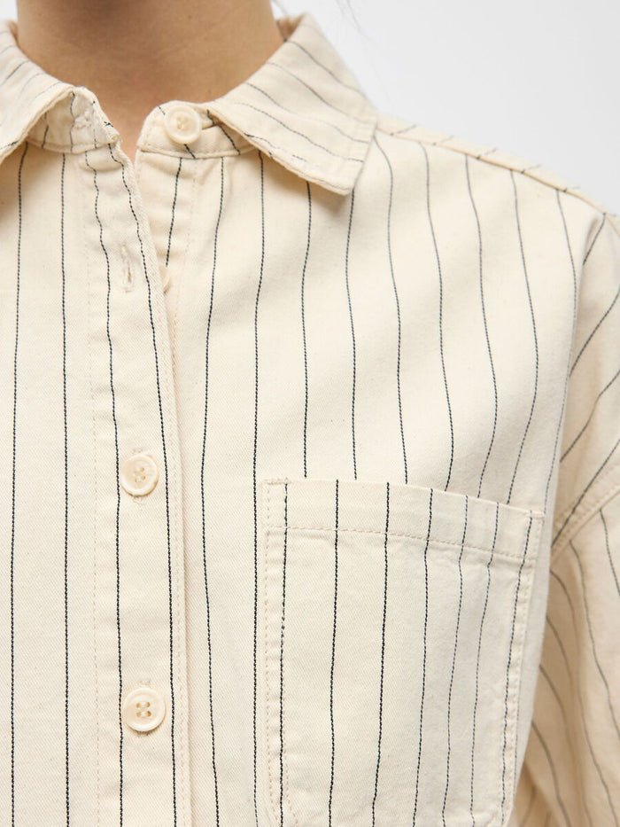 Cally Oversized Shirt (Birch/Black)