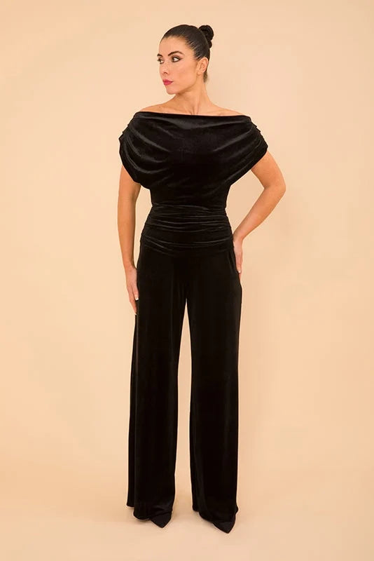 Carbon Jumpsuit (Black Velvet)