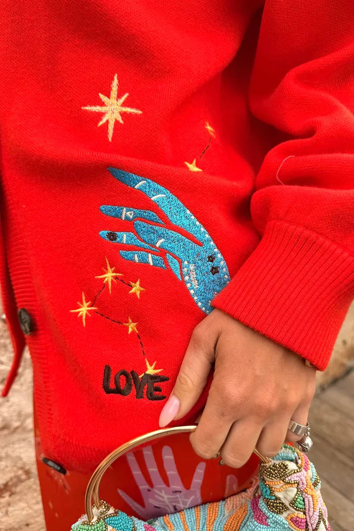 Celestial Cardigan (Red)