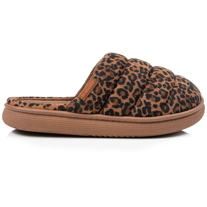 Chaussons mules Femme BLOUP Léopard camel