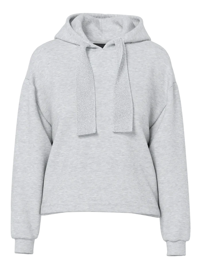 Chilli Glitter Hoodie (Light Grey/Melange)