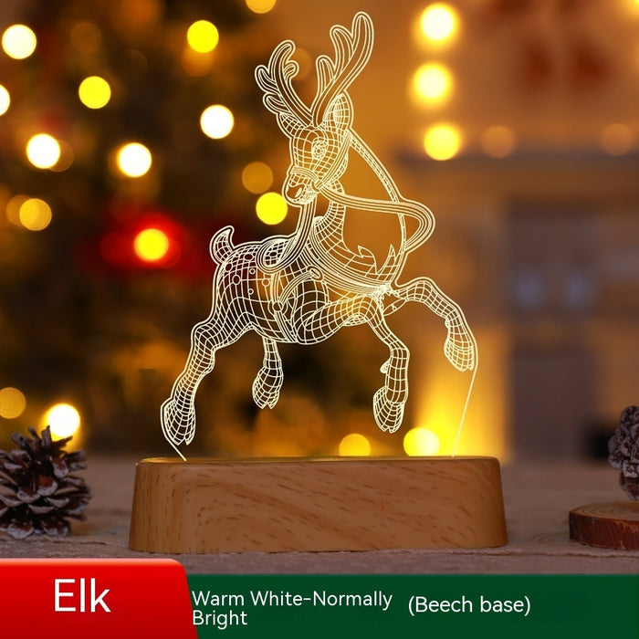 Elk Wood Grain Bottom / Warm White