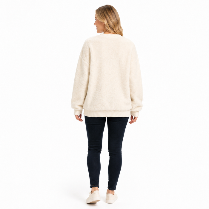 Christmas Sweatshirt Womens 3D Print Cozy Gift Pullover