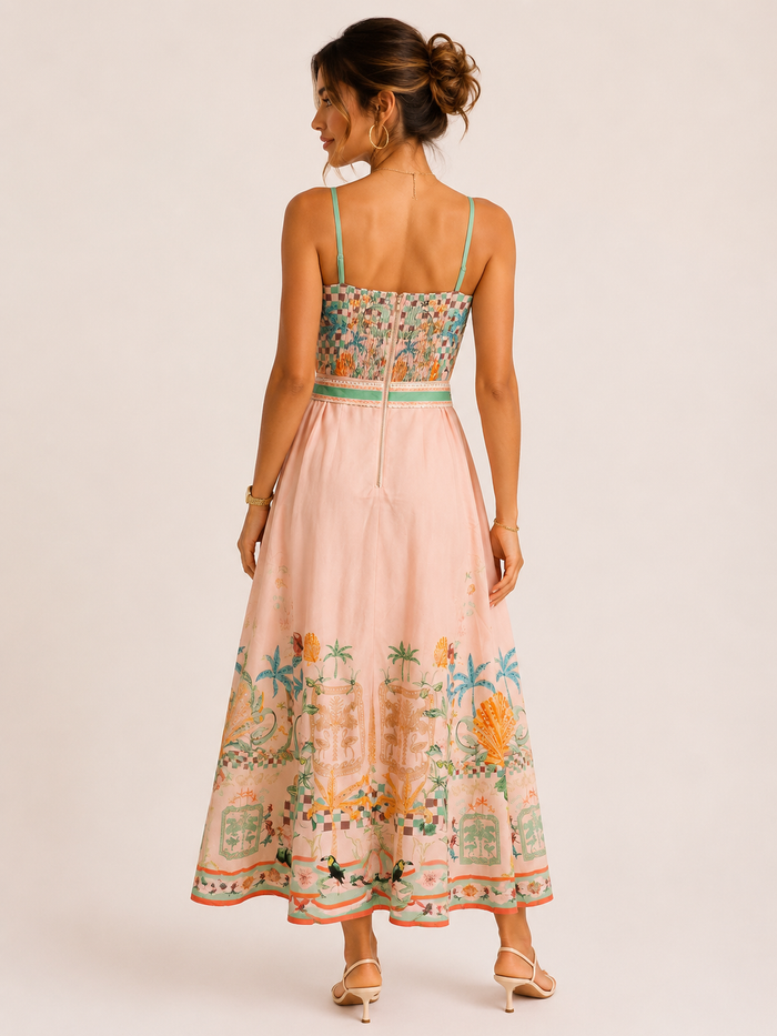 Clodagh Maxi Dress (Pink/Multi)