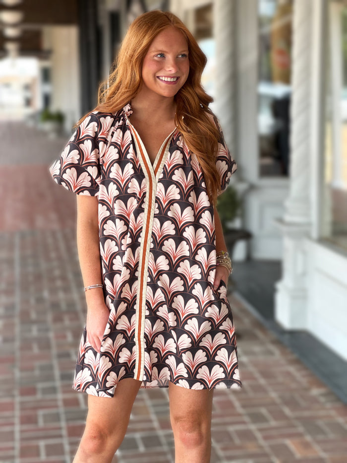 Count On Me Brown Mini Dress