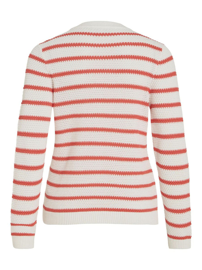 Dalo Stripe Jumper (White/Dubarry)