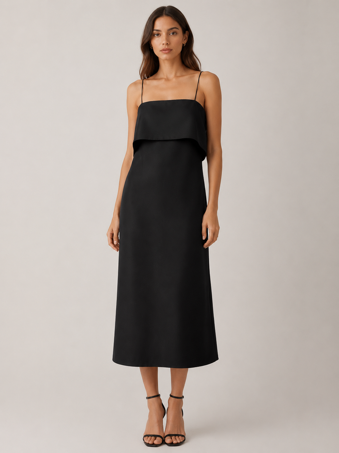 Diana Midi Dress (Black)