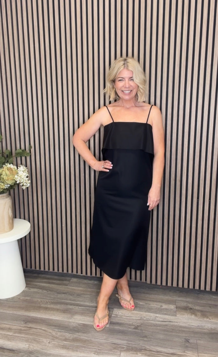 Diana Midi Dress (Black)