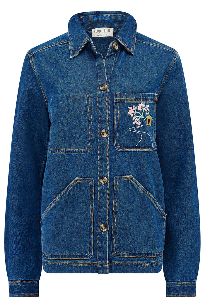 Dita Denim Jacket (Deep Indigo)