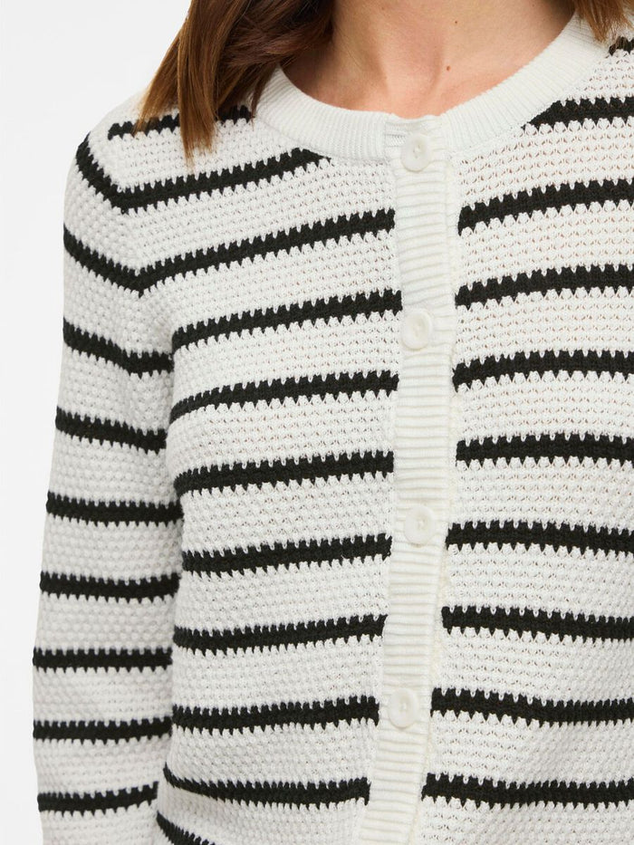 Dora Cardigan (White/Black)