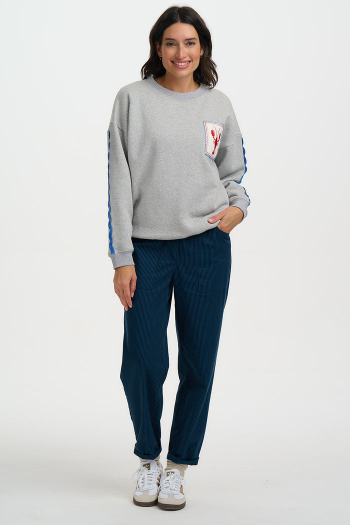 Eadie Relaxed Sweatshirt (Grey)