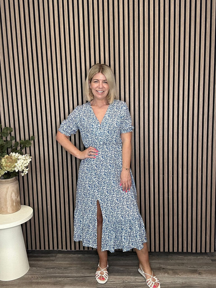 Edel Midi Dress (Blue)