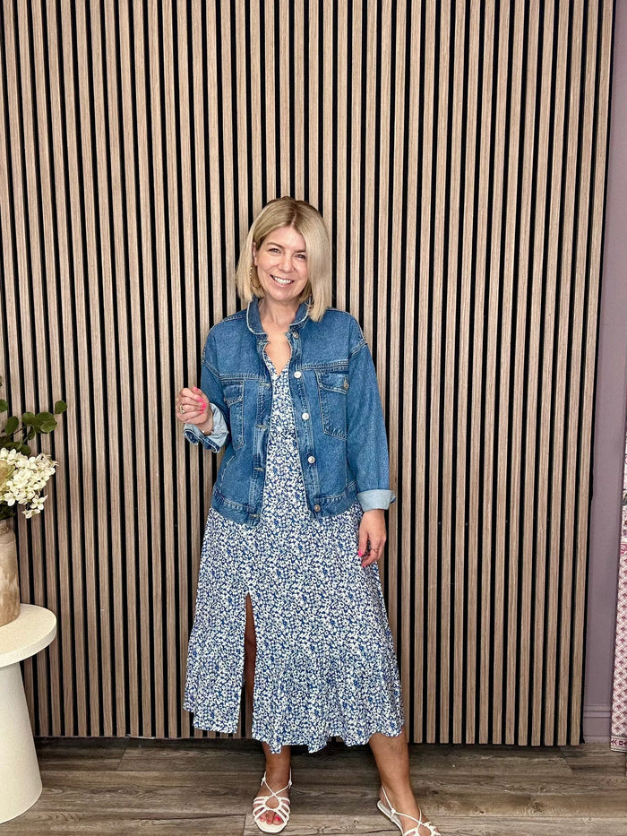 Edel Midi Dress (Blue)