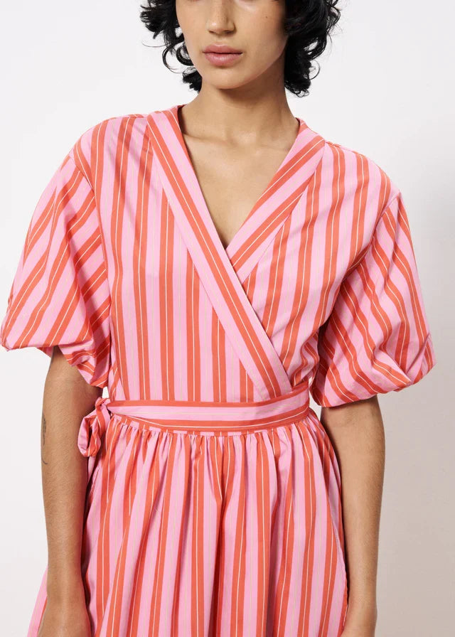Edmonise Maxi Wrap Dress (Pink)