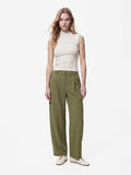 Ellie Barrel Leg Pants (Sphagnum)