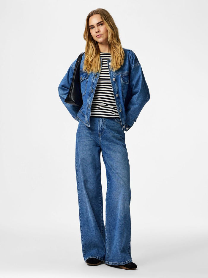 Elma Denim Jacket (Medium Blue)