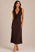 Emily Midi Dress (Coffee Bean)