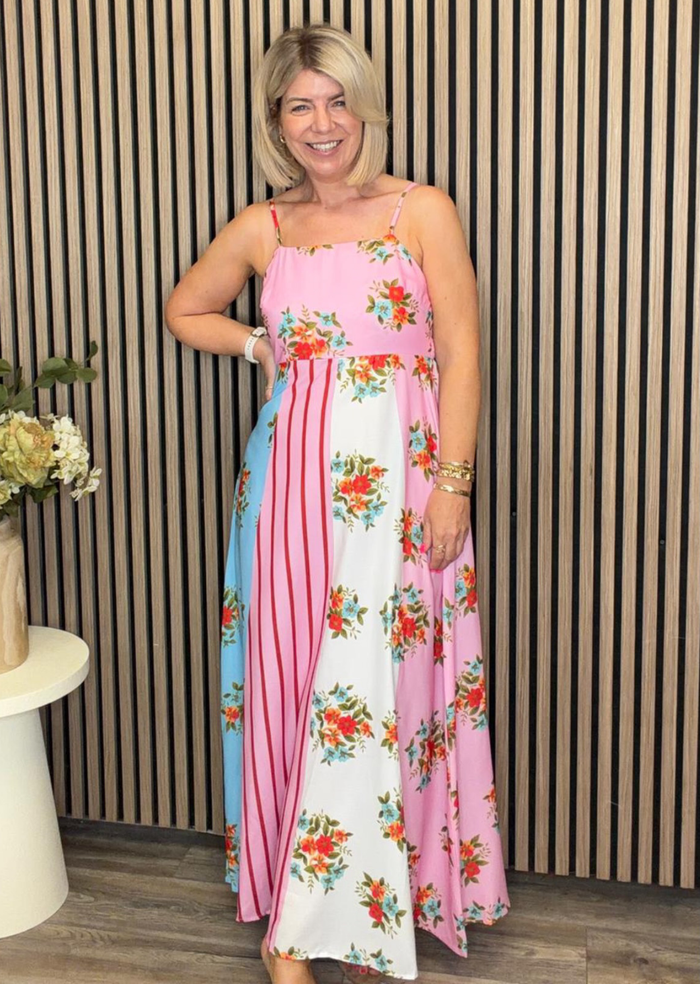 Erica Maxi Dress (Pink)