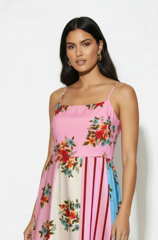 Erica Maxi Dress (Pink)