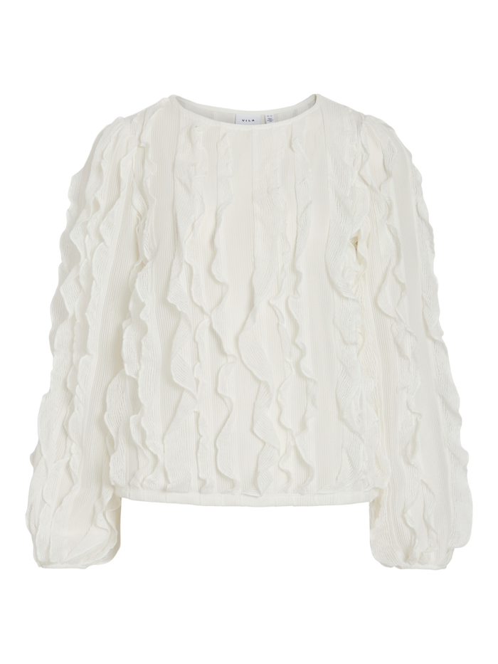 Eva Flounce Top (Cloud Dancer)
