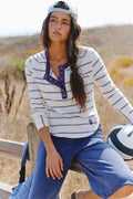 Free People Movement Cool Down Crew in Ivory Combo