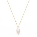amano studio pearl necklace detail shot on white background