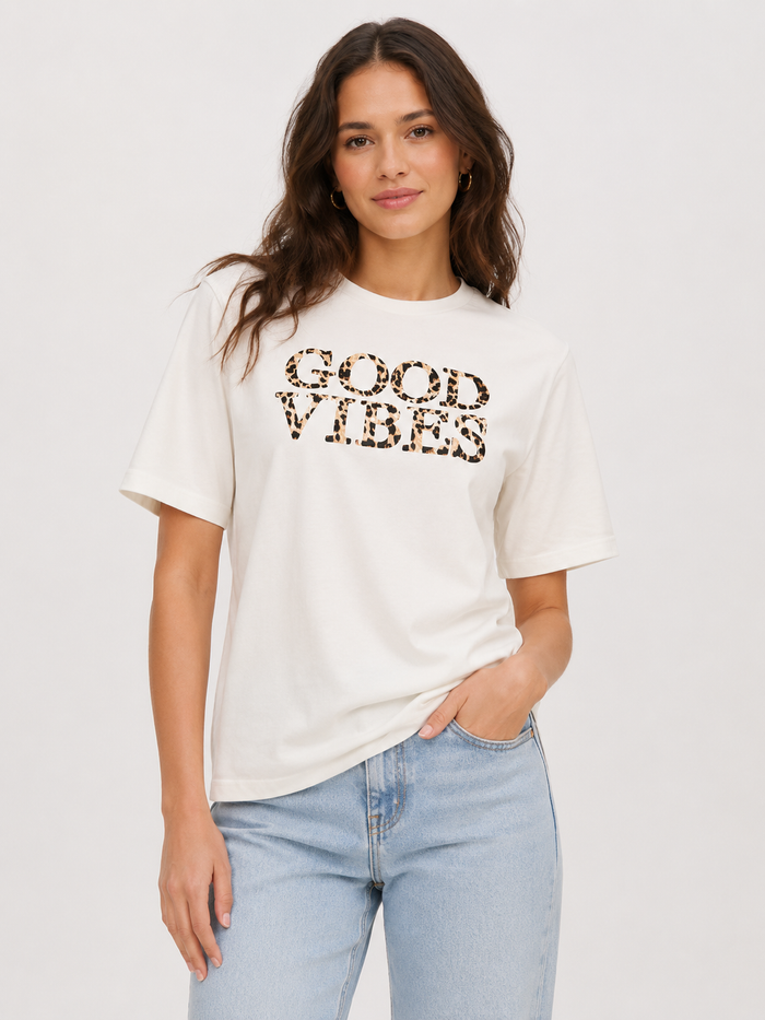 Gladice T-Shirt (White/Animal)