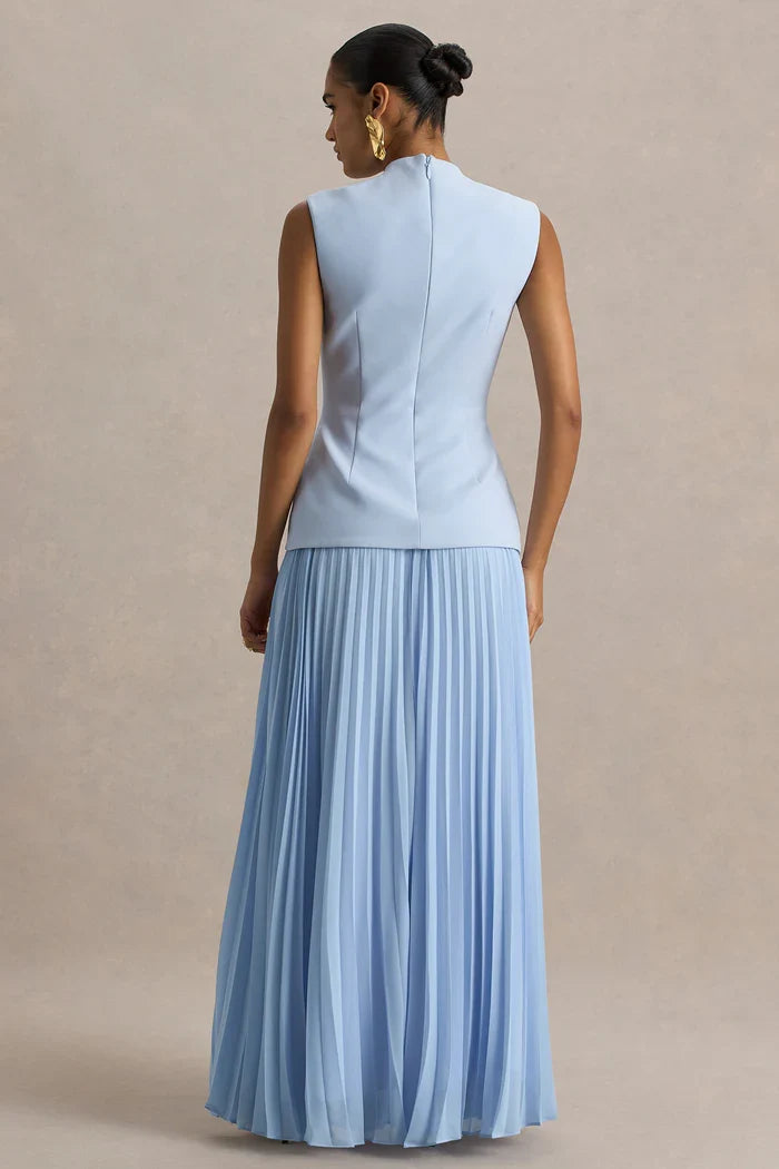 Heavenly Maxi Dress (Powder Blue)