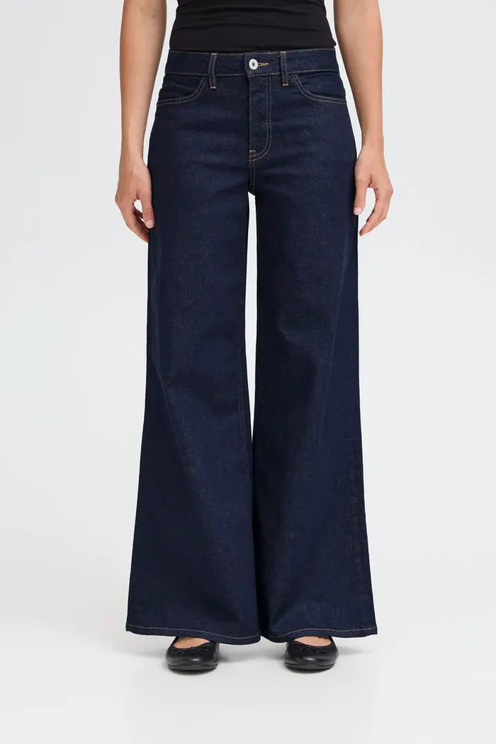 Imogen Wide Leg Jeans (Authentic Blue/Leg 30")