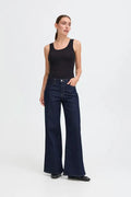 Imogen Wide Leg Jeans (Authentic Blue/Leg 32")