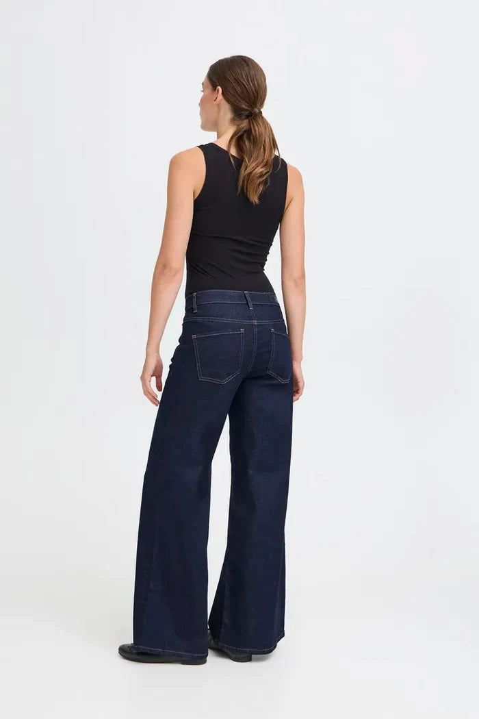 Imogen Wide Leg Jeans (Authentic Blue/Leg 32")