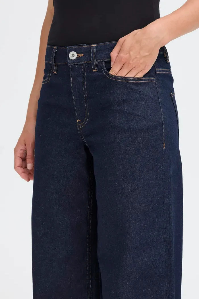 Imogen Wide Leg Jeans (Authentic Blue/Leg 32")