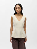 Layla Peplum Top (Sandshell)