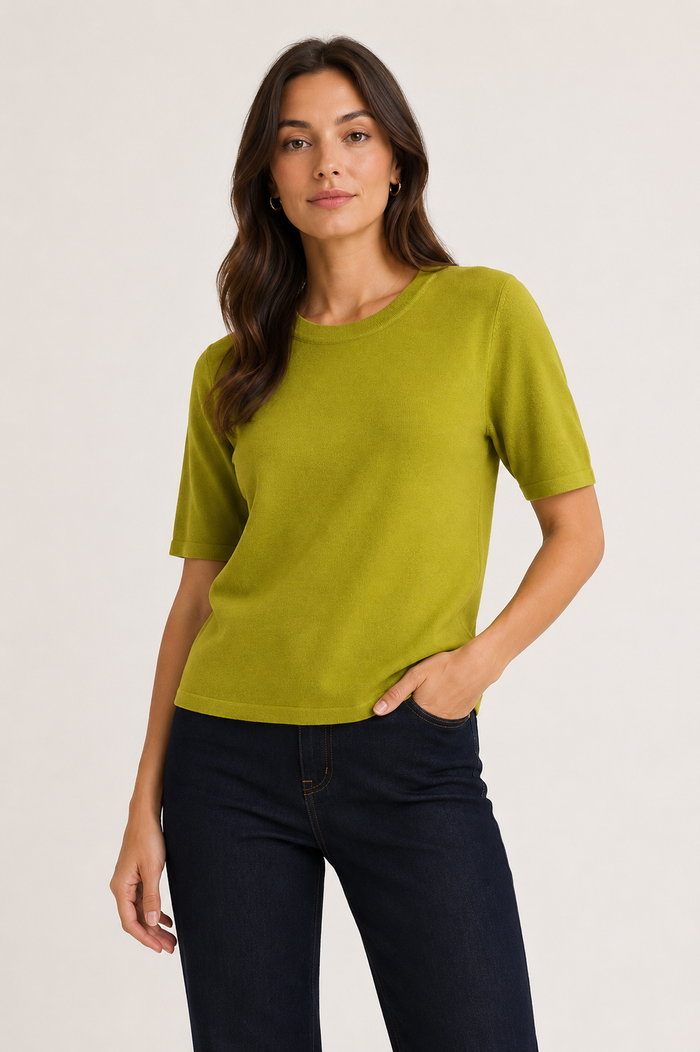Lynette Knit Top (Cala Green)