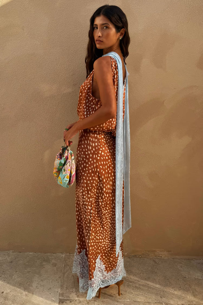 Maeva Midi Skirt (Fawn)