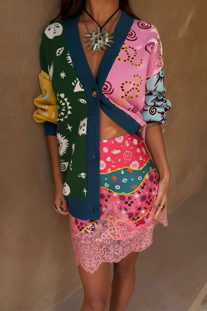 Martha Morocco Cardigan (Multi)
