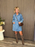 Maya Denim Dress (Blue)
