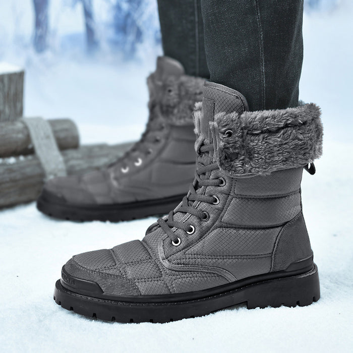 Men’s Outdoor Cotton High-Top Boots – box and packaging set