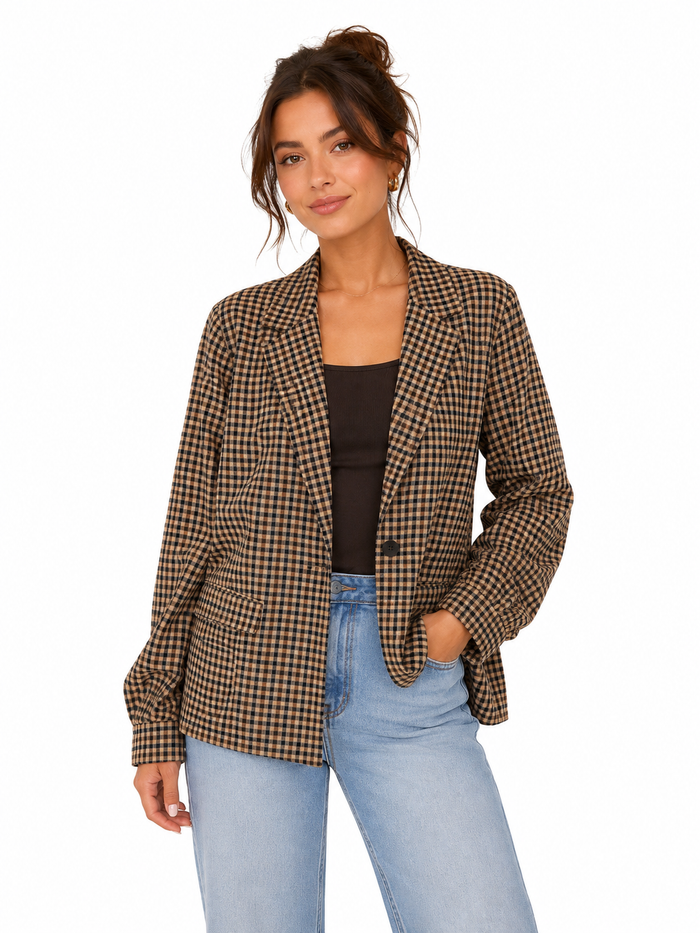 Mera Blazer (Bean/Black)