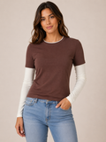 Myra Top (Coffee/Cloud Dancer)