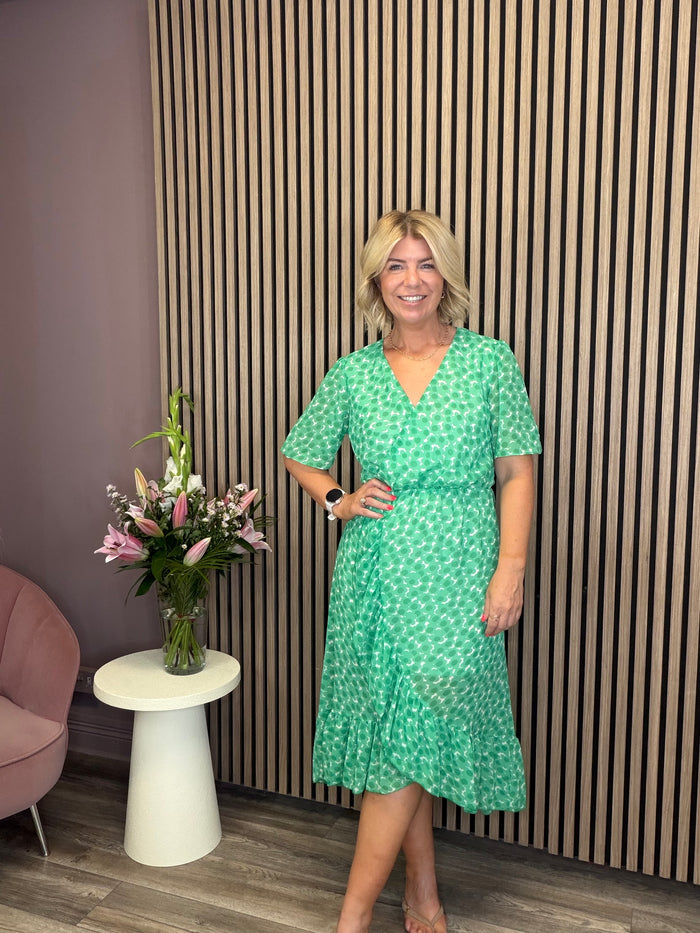 Nancy Midi Dress (Green)