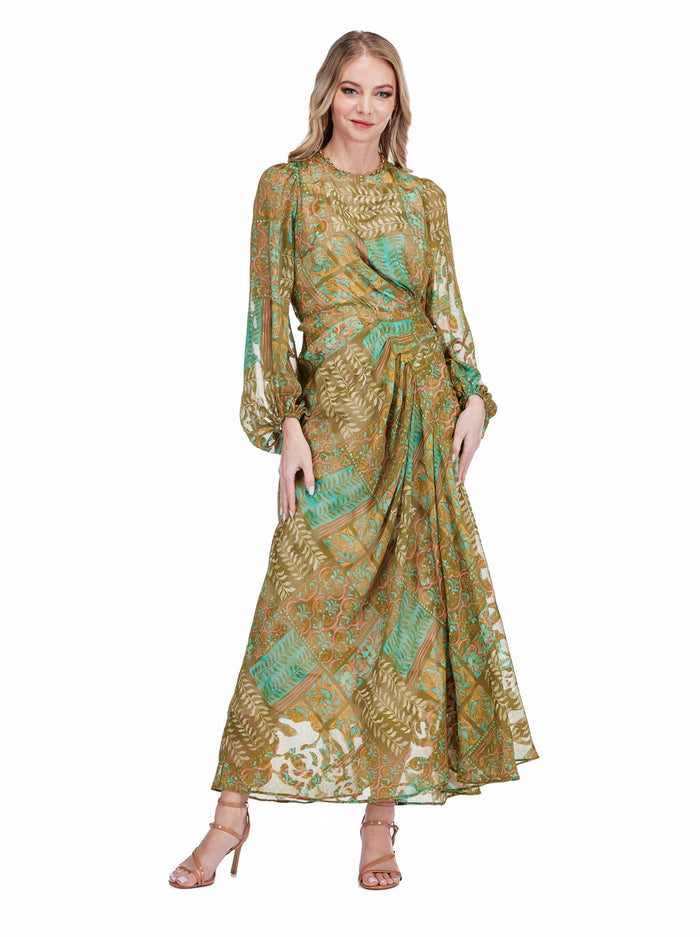 On A Side Note Olive Green Maxi Dress