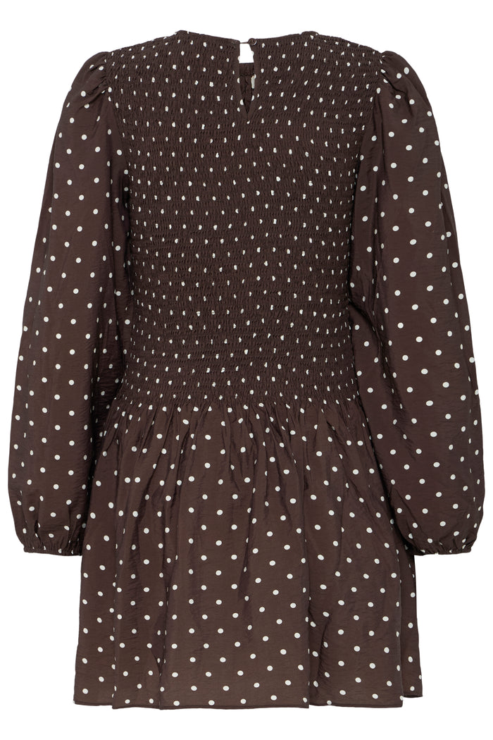 Orna Mini Dress (Coffee/Birch)