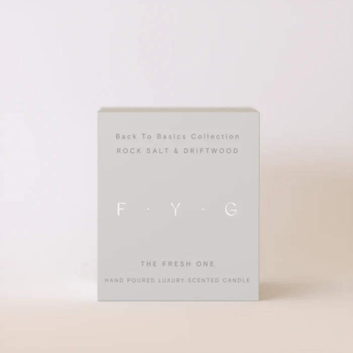 Rock Salt & Driftwood Candle