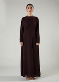 Side Twist Maxi Maroon